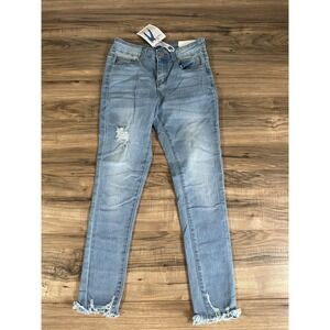 Women's‎ Oak & Poppy Skinny Jeans Size 4 NWT Light Wash Blue